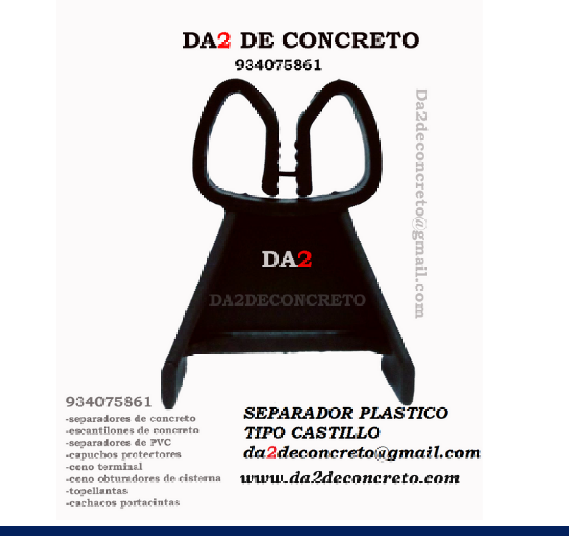 Imagen del producto Separador plastico tipo castillo